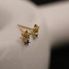 925 Sterling Silver French Simple Hollow Star Stud Earrings Women Light Luxury Temperament Wedding Jewelry Gift