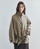 SIYAZU Siot4202 Oversized High-Neck Belted Jacket_Dust Brown