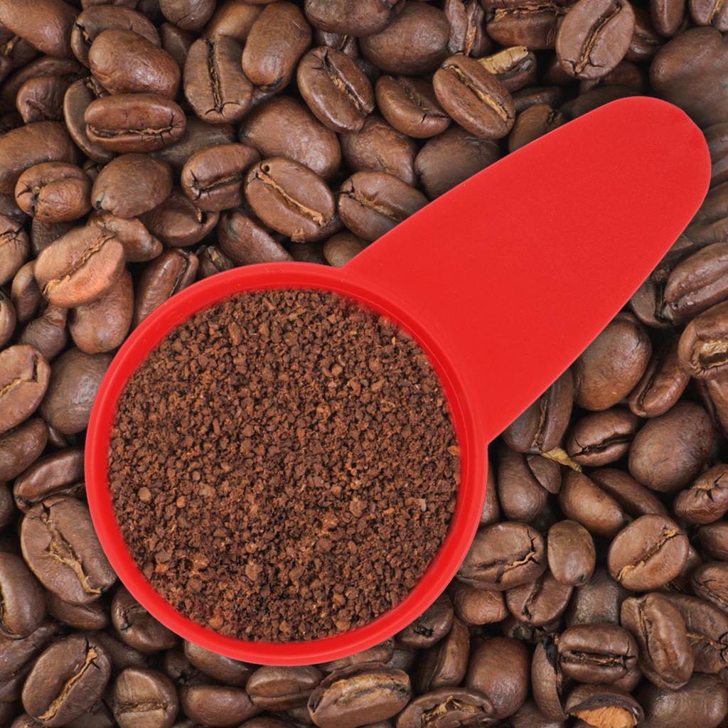 5 Pcs Coffee Spoons Plastic Measuring Tablespoon Kitchen Scoop Black Small Measure