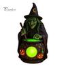 Schlafzimmer Schreibtisch Dekorationen Halloween Hexe Kessel Lampe, Harz Statue Ornament, Gruselige Dekorative Kreative Haus Garten Dekor Licht für Schreibtisch