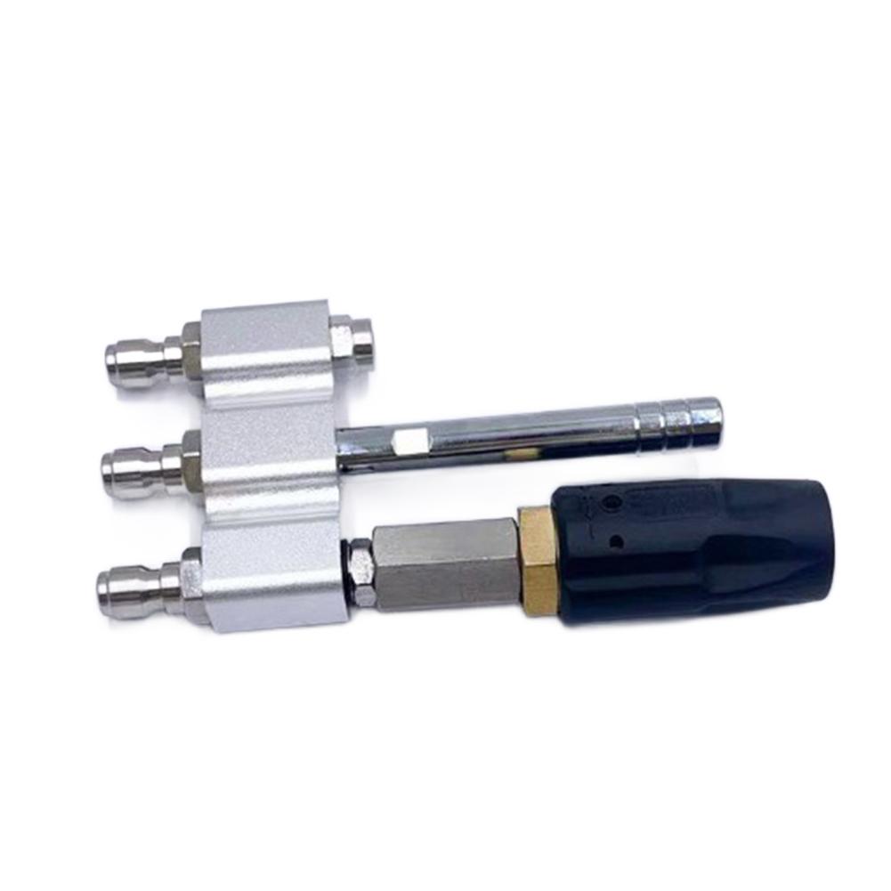 3-in-1 Stainless Steel Pressure Washer Nozzle With 1/4'' Quick Connector  3-7 GPM Pressure Washer Nozzle For Washing Roof Car