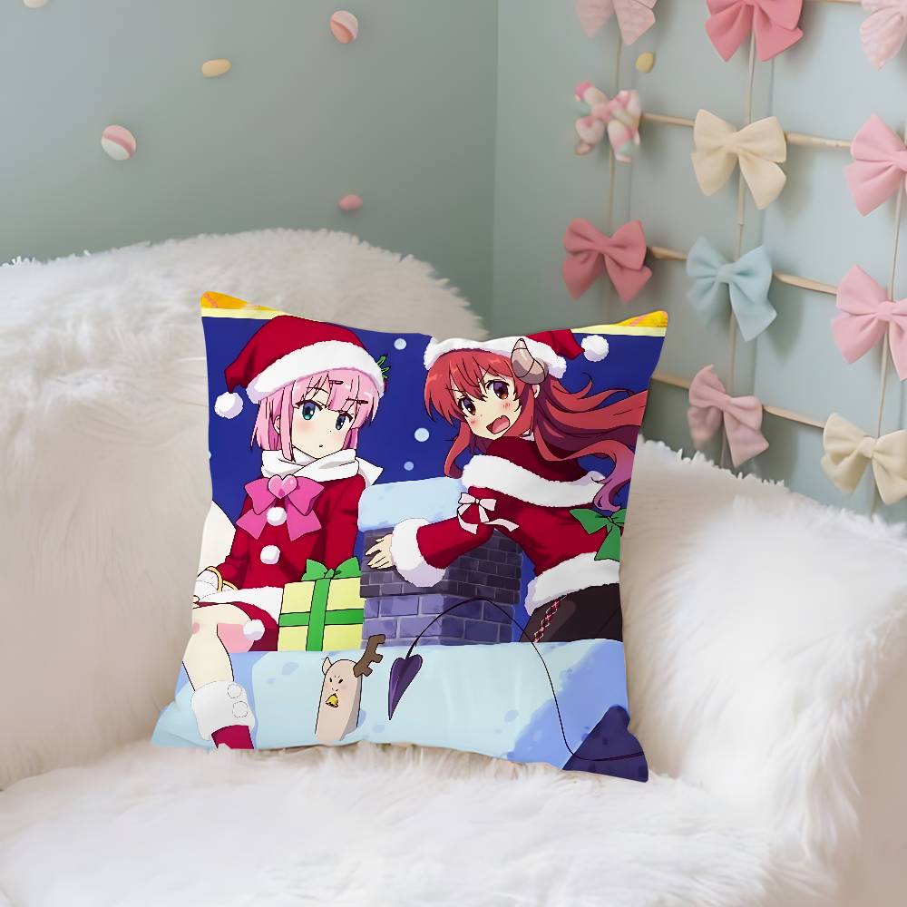 Das Dämonenmädchen von nebenan Kawaii Kissenbezug Dekokissenbezug Nordischer Vintage-Stil Kissenbezüge Wohnzimmer Sofa Couch Sitz