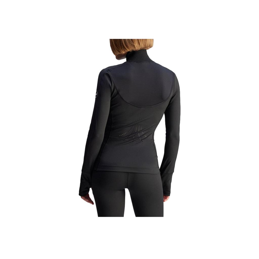 Adidas Asmcaeroready Tpr Mid Elastic Comfortable Quick-Dry Stand Collar Long Sleeve Jacket Women Jacket Black JF3794