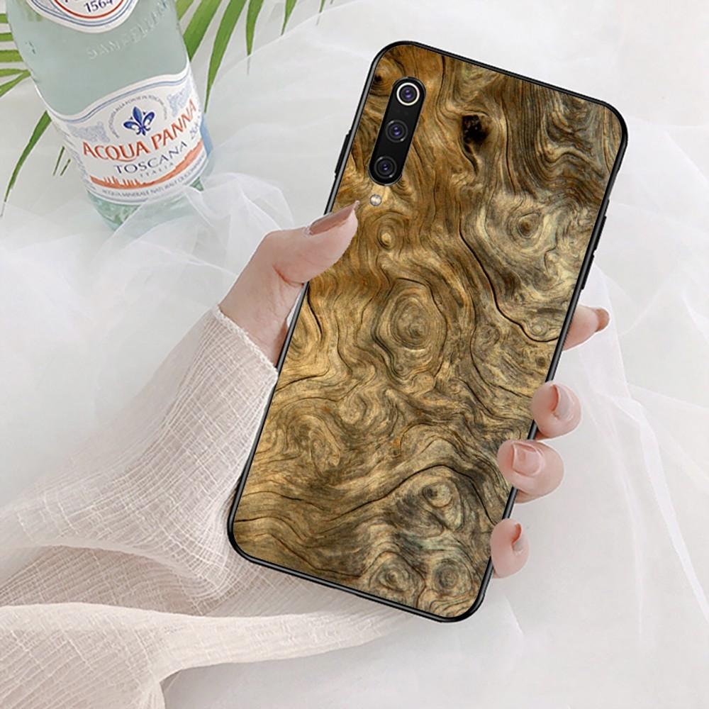 Wood Grain Phone Case For Xiaomi Mi 5X 8 9 10 11 12 lite pro 10T PocoX3pro PocoM3 Note 10 pro lite