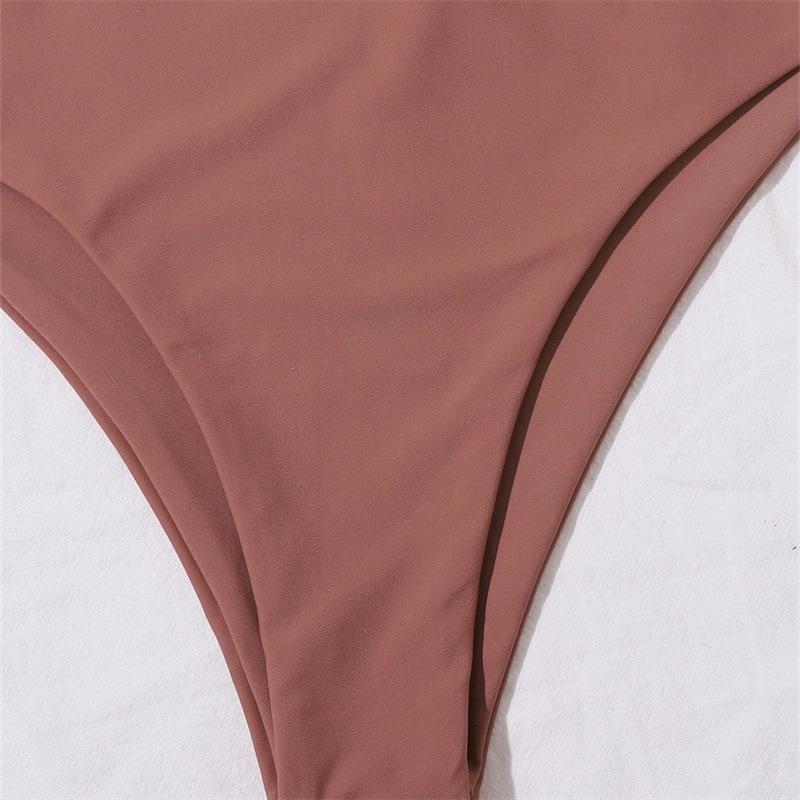 Summer Backless Tight Bikini Split Swimsuit for Women - European & American Style Nylon Swimwear