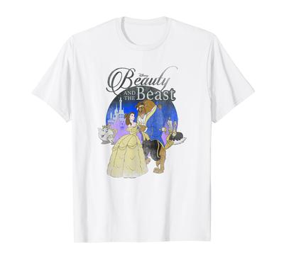 Disney Beauty and the Beast Classic Vintage Movie Poster T-Shirt