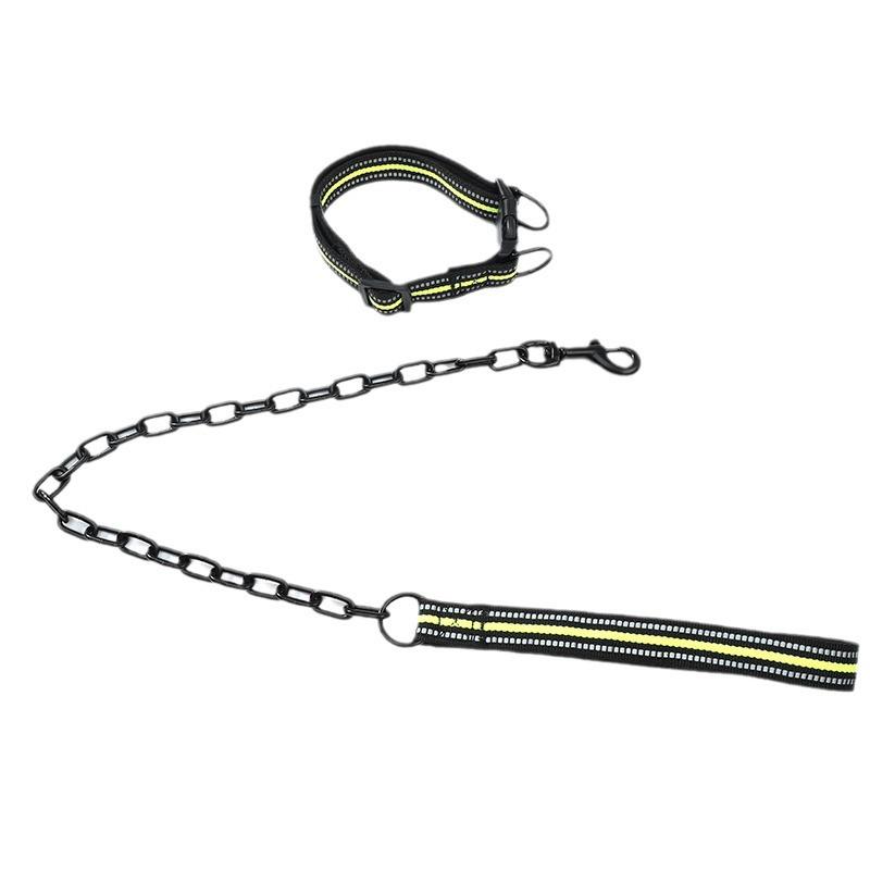 Pet Products Dog Leash Collar Set Outdoor Anti-metal Chain Dog Leash Walking Dog Leash Durable