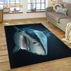 Tappeto Moquette 3D Mondo Sottomarino Fondale Marino Delfino Cartone Animato per Camera da Letto Soggiorno Decorazione Casa Divano, Bambino Grande Decor Tappetino Pavimento