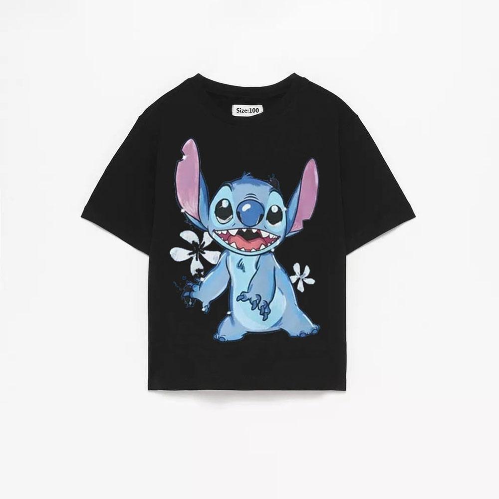 Cotton Kids Boy T-shirt Cartoon Printed Short Sleeve Tees Casual Loose Round Neck Tops for Baby