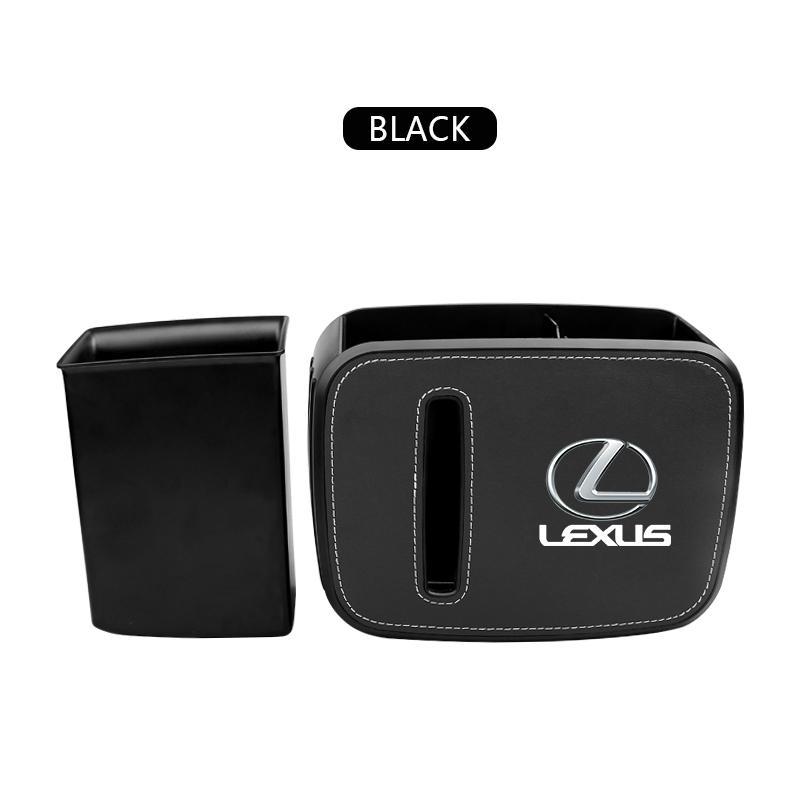 

Multifunctional car seat back trash can Storage box Storage pocket For Lexus EX300H RX450H IS300H ES300H NX RX GS Al20 LX GX чёрный