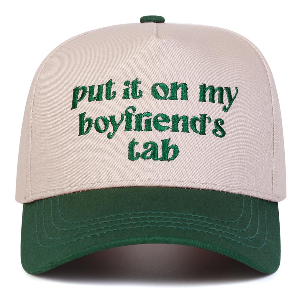 Unisex Boyfriend Letter Embroidery Baseball Caps Spring Autumn Outdoor Adjustable Casual Hats Dad Hat Sunscreen Hat