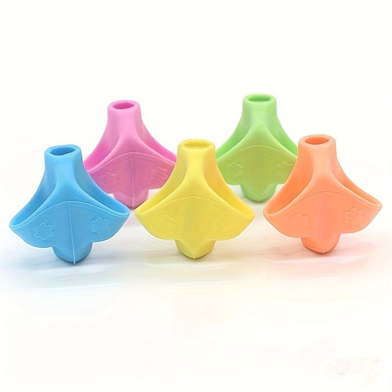 5 Pcs Soft Rubber Pencil Holder Corrector Set for Kindergarten and Primary School Students Writing Posture Aid