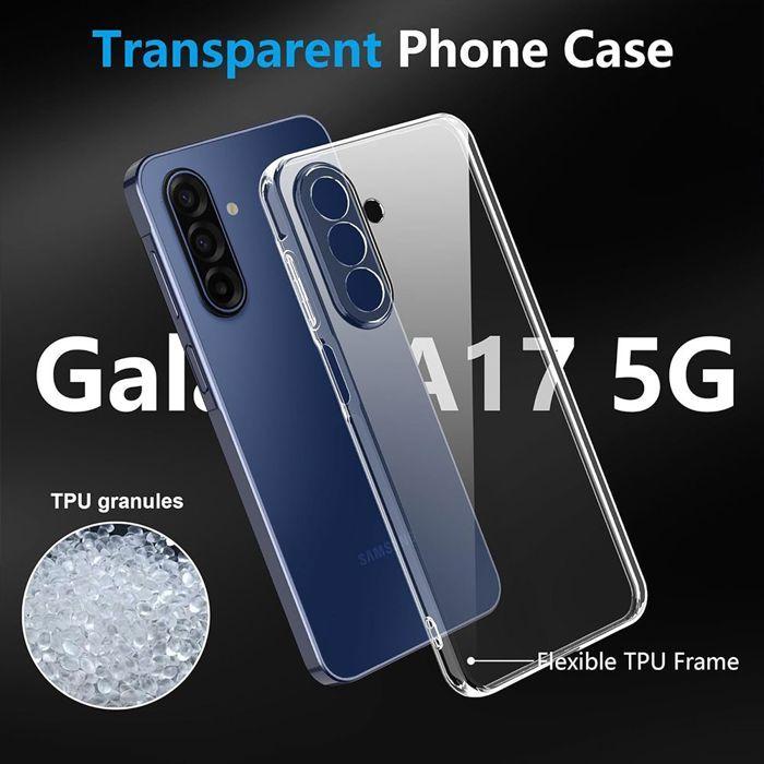Coque de Protection - BOOLING - Samsung Galaxy A17 4G/5G - Silicone Souple - Antichoc - Transparent
