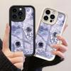 JT112 Cartoon Astronaut Adventures In Space for iPhone 17 16 15 Pro Max Samsung S26 S25 Ultra A17 A16 A07 A56 Xiaomi 15T Redmi 15c 14c Soft TPU Case
