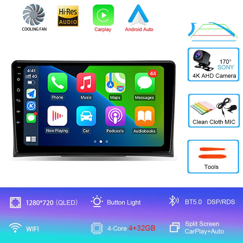 Radio auto Android 14 Pentru Volkswagen Multivan T5 2003 2004 -2015 Navigație Player Multimedia Stereo GPS WiFi+4G DSP Carplay+Auto