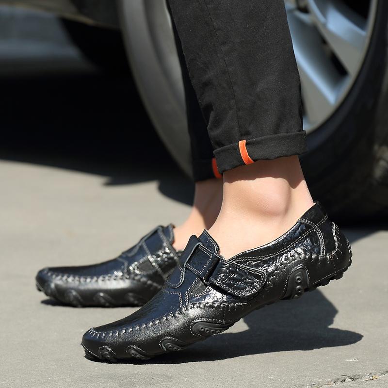 38-47 Мужские кожаные туфли ручной работы в европейском стиле — фото 17