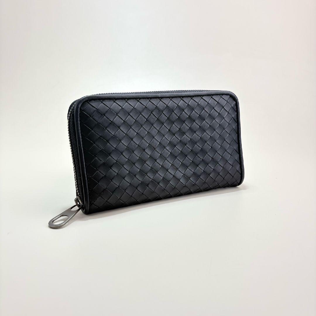 [Pre-Owned] Fashion Woven Zipper Lambskin Wallet - Very Good #AECEH4 ONE SIZE