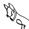 Abstract Dog Sculpture, Northern Europe Style Animal Statue, Craft Figurines for Cabinet,
