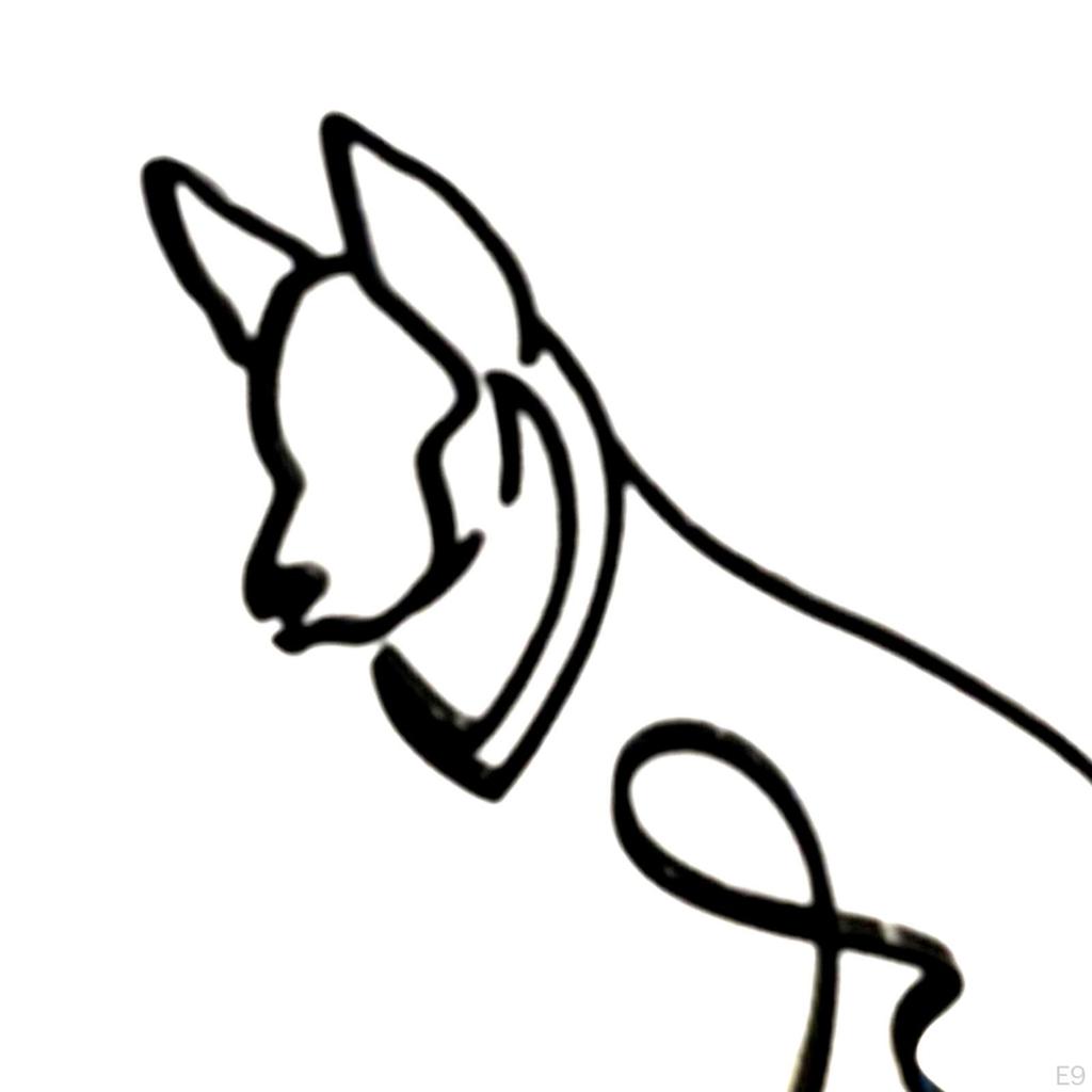 Abstract Dog Sculpture, Northern Europe Style Animal Statue, Craft Figurines for Cabinet,