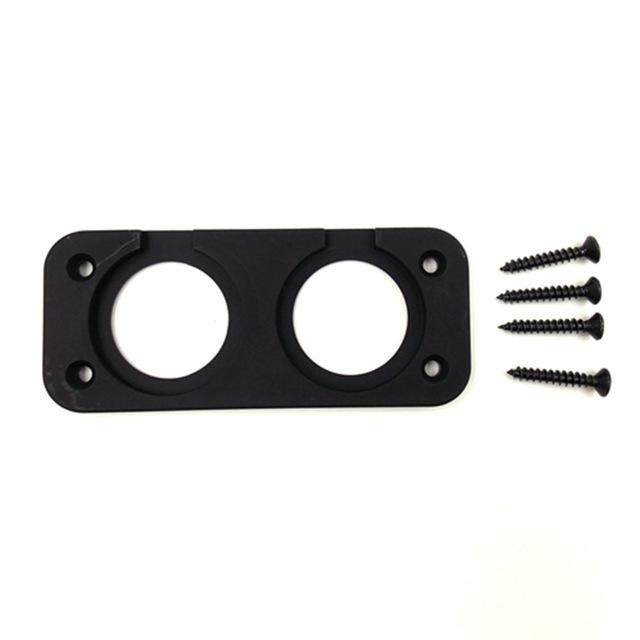 Car USB Charger Socket DIY Switch 1/2/3/4 Holes Voltmeter Panel Cigarette Lighter Adapter for Power Outlet Socket Mount Holder