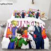 New Japan Anime Bedding Set Hunter X Hunter Biscuit Krueger Duvet Cover Luxury Kids Bed Set Twin Queen King Size Boys Bedroom