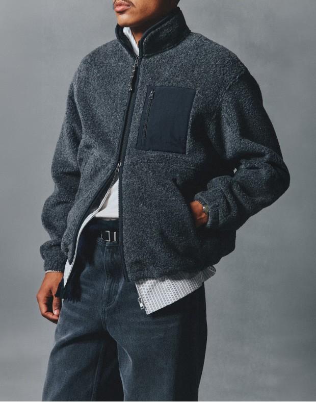 Hazzys [His] Charcoal Full-Zip Fleece