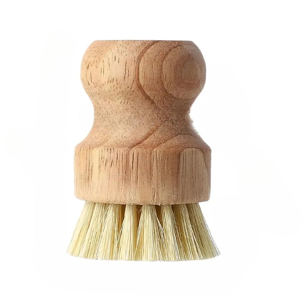 

1/2 шт. Натуральный сизаль и кокосовая пальма Деревянная чистящая щетка Шнурок Щетки для мытья посуды Кухня Прочный Экологичный Нулевые отходы 1PC