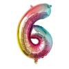 32-inch Gradient Gold/Silver/Rose Gold Number Foil Balloon (US Version)