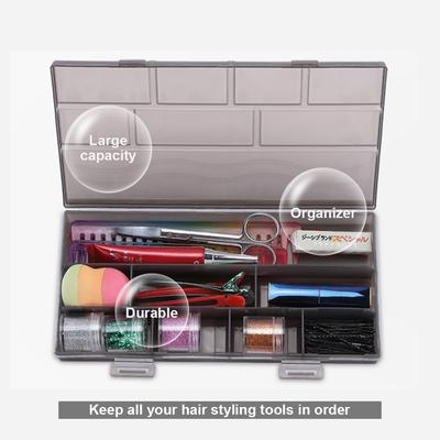 8 Hücreli Saç Şekillendirici Aksesuarları Pimleri Organizatör Makas Tarak Firkete Saklama Kutusu Boş Manikür