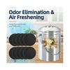 10Pcs Charcoal Filter for Compost Bucket 6.7 Inch Kitchen Activated Carbon Compost Bin Filter Replace for Countertop Bin