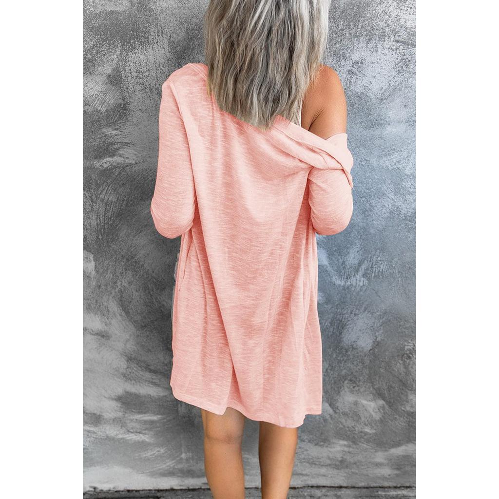 Cárdigan de Verano para Mujer S-5XL Ropa Protectora Solar Primavera y Otoño Casual Sólido Manga Larga Abrigo Versátil Holgado Top Talla Grande