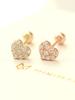 Minimalpiercing 14K Chubby Cubic Heart Piercing Earrings