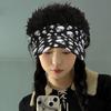 Hairy Baseball Hat Sports Fan Headgear Wigs Prank Cosplay Accessories