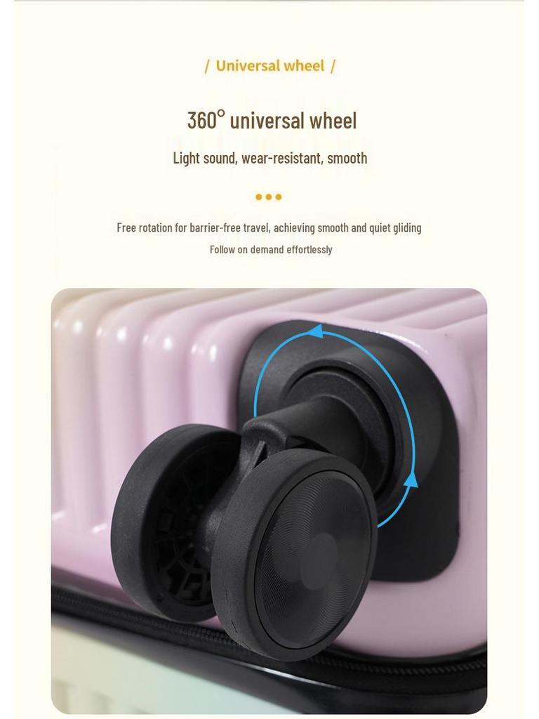 20-Inch Multifunctional Fashion Trolley Suitcase with Universal Wheels