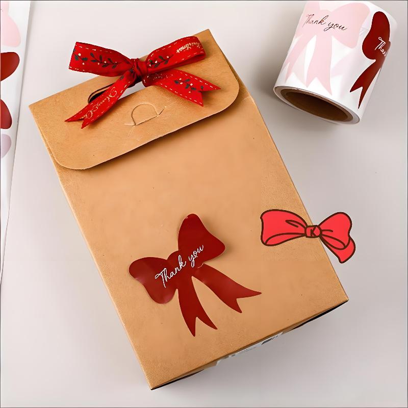 

New Sale Bow Sealing Paste Cute Stickers Girl s Cute Gift Box Packaging Decorative Material Stickers Roll Stickers