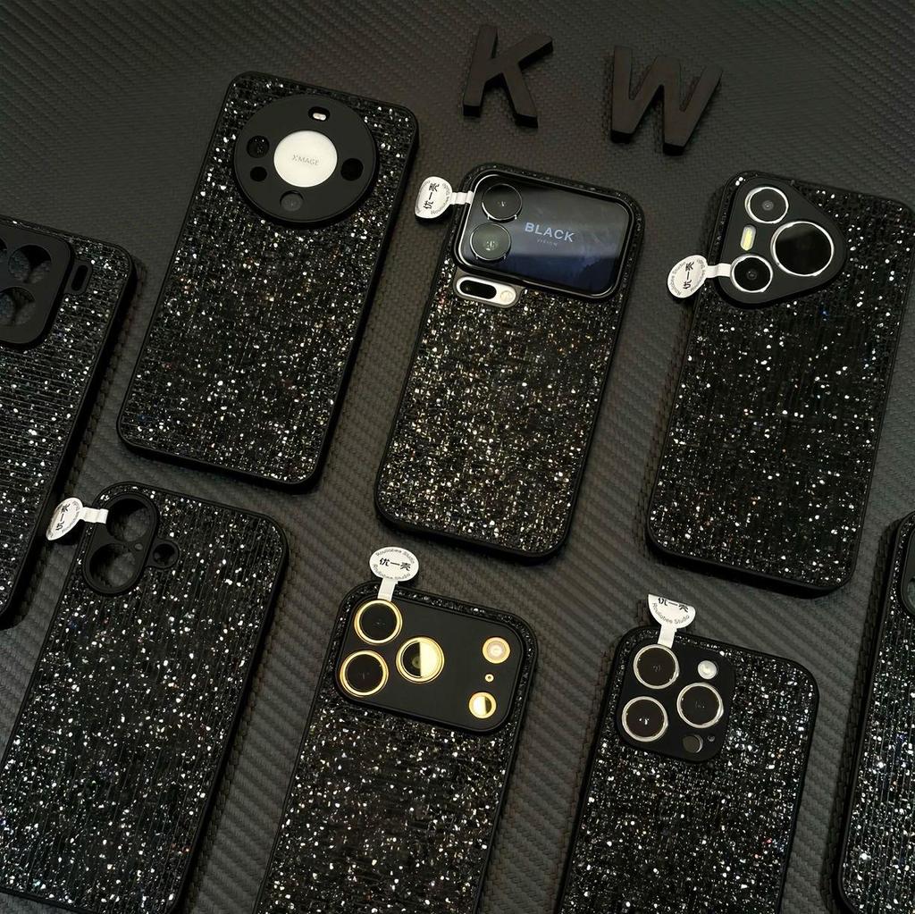 Flash Diamond Electroplated Mirror Case for Apple iPhone 17 Pro Max/16/15 - High-End Anti-Drop Protection Cover