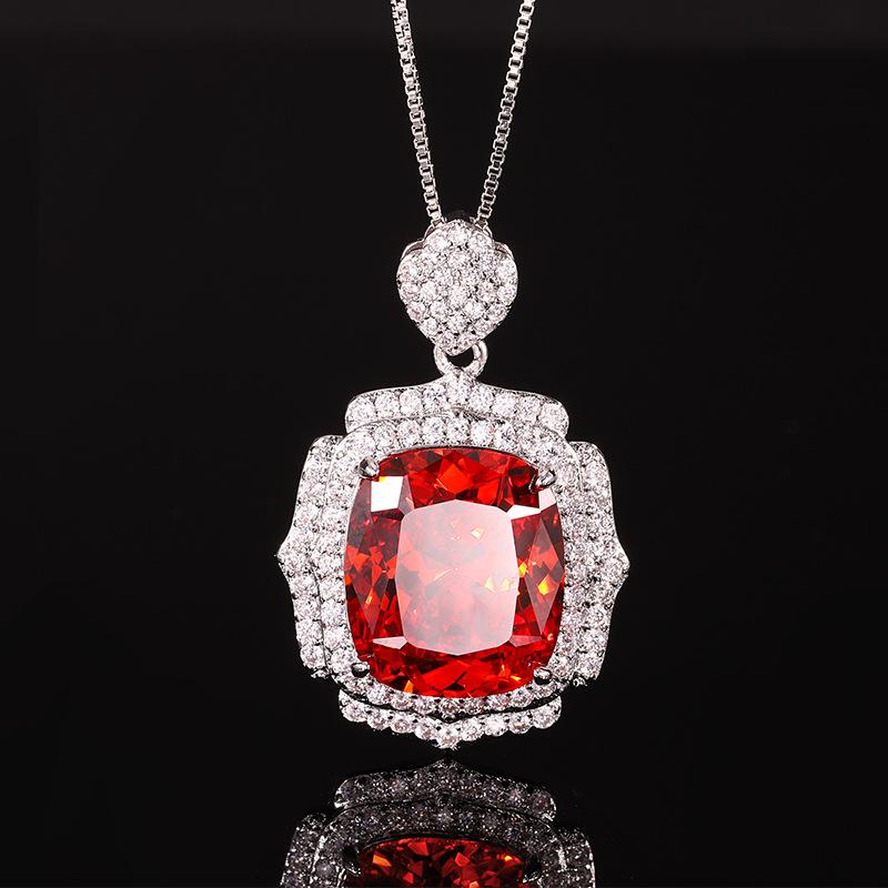 Jewelry Copper Bottom Gold-Plated Simulation Bird'S Nest Cut Colorful Treasure Temperament Pendant Female 14 * 16