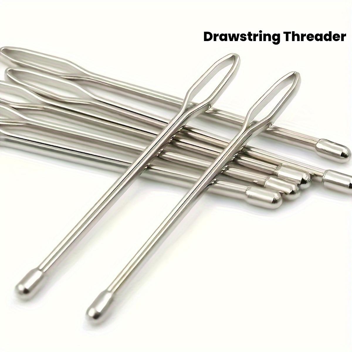 

1 Set Stainless Steel Drawstring Threader Tools, Including Drawstring Threading Needle, Easy Threading for Jackets & Pants серебряный