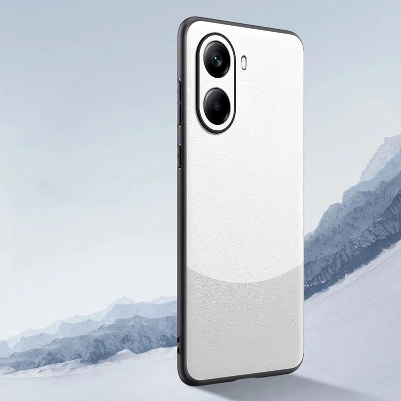 For Xiaomi POCO X7 Pro X7Pro Luxury Silicone Leather Color Match Phone Cover For Redmi Turbo 4 Shell Shockproof Bumper