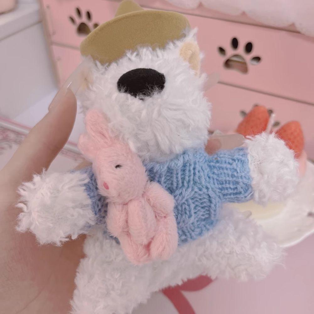 Display Plush Puppy Doll Ring Box Plush Couple Rings Holder Wedding Ring Case Jewelry Organizer