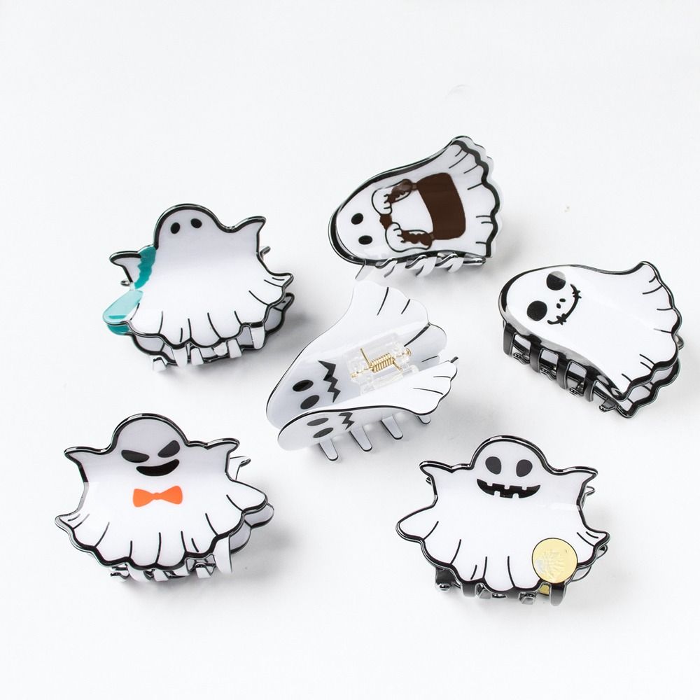 Halloween Butterfly Hair Clip Bat Halloween Shark Clip Funny Ghost Hair Claw  Wash Face