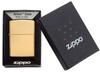 ZIPPO plain Armor brass polished genuine imported lighter, design, 169, finish, product.