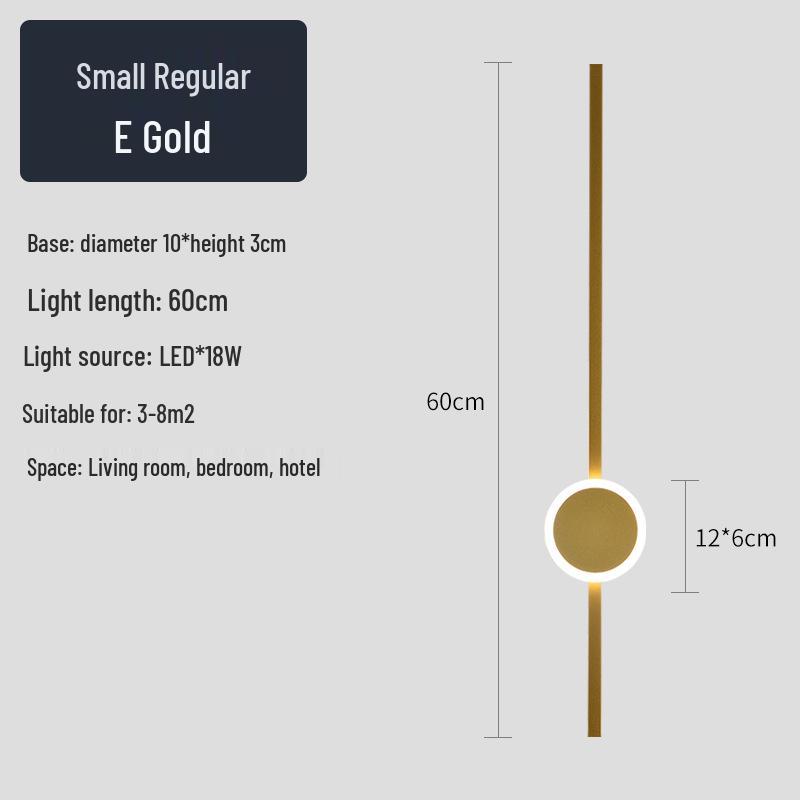 Creative Minimalist LED Wall Light for Hallway, Bedroom, Living Room, Study, and Staircase