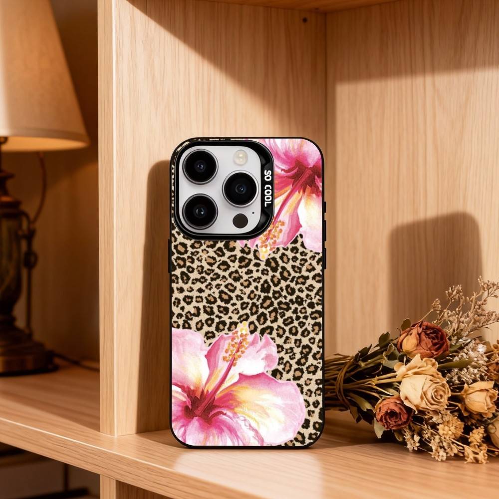 

Hawaiian Hibiscus Flower Phone Case For iPhone17,16,15,14,13,12,11 Plus,Pro Max Black Candy silver phone case iPhone17PRO