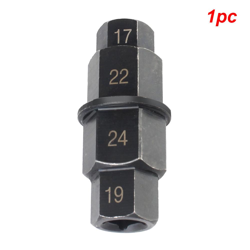 17/19/22/24mm Adapter 3/8inch Drive Ratchet Wrench Socket Motorcycles Hex Axle Removal Tools Hand Kit Boat Truck Car Accessories