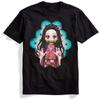 Fashion Nezuko Printed T Shirt Ulzzang Gothic Tees Fashion Japanese Anime Shirt Men Tee Polyester
