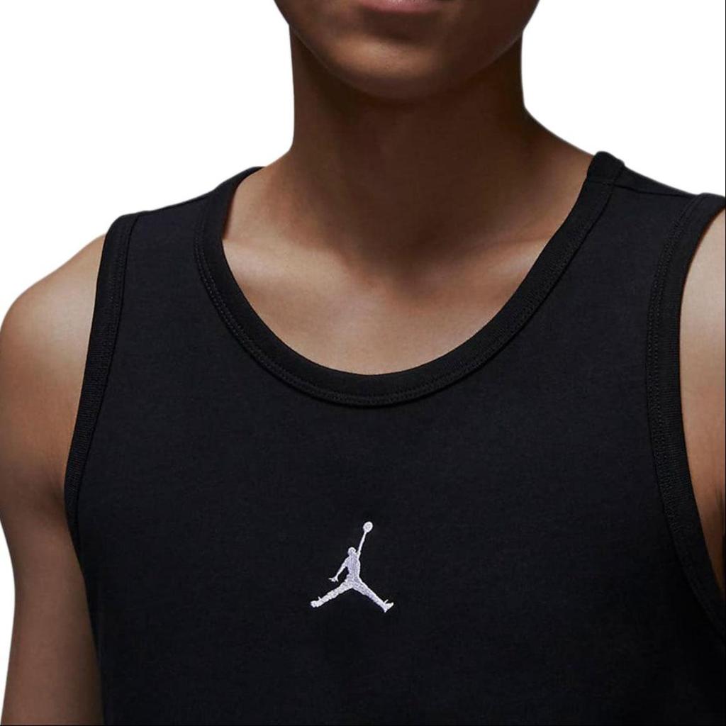 Jordan Düz Logo Spor Atlet Erkek Üstler Siyah FQ6990-010