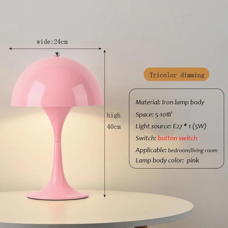 Nordic Danish Designer Table Lamp Home Bedroom Bedside Light Lantern Medieval Creative Dimming Touch Night Light Decor Desk Lamp