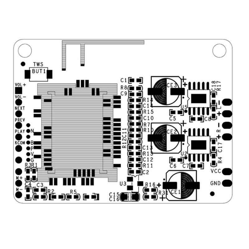 QCC3034  5.0 Amplifier Board Lossless Music  Amplifier  5 / 6 / 8W Support AAC APTX APTXLL APTXHD