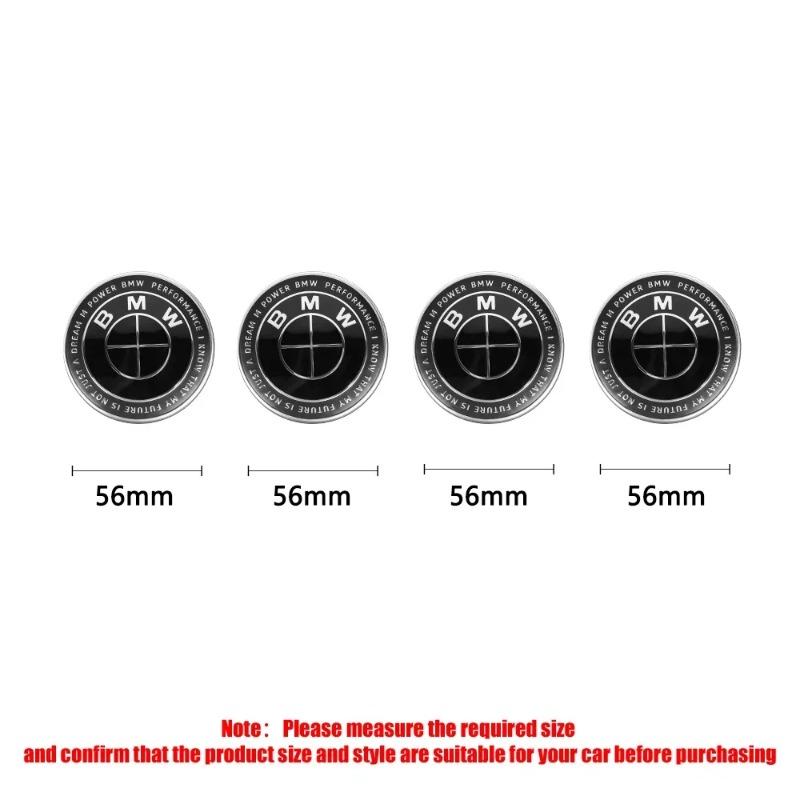 56/68mm Car Wheel Center Covers Hub Caps Auto Badge Hubcaps Replacement Ffor BMW M3 M5 M6 X1 X3 E46 E90 E39 F10 F20 F30 G20 E60 M